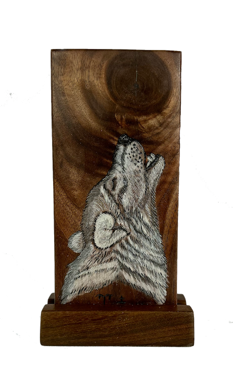 Wolf Moon II Artwork, DW Carving Studio